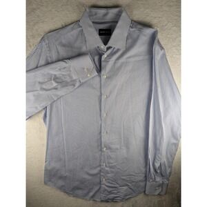 Giorgio Armani Dress Shirt Striped Made in Italy Size 42/16.5‎